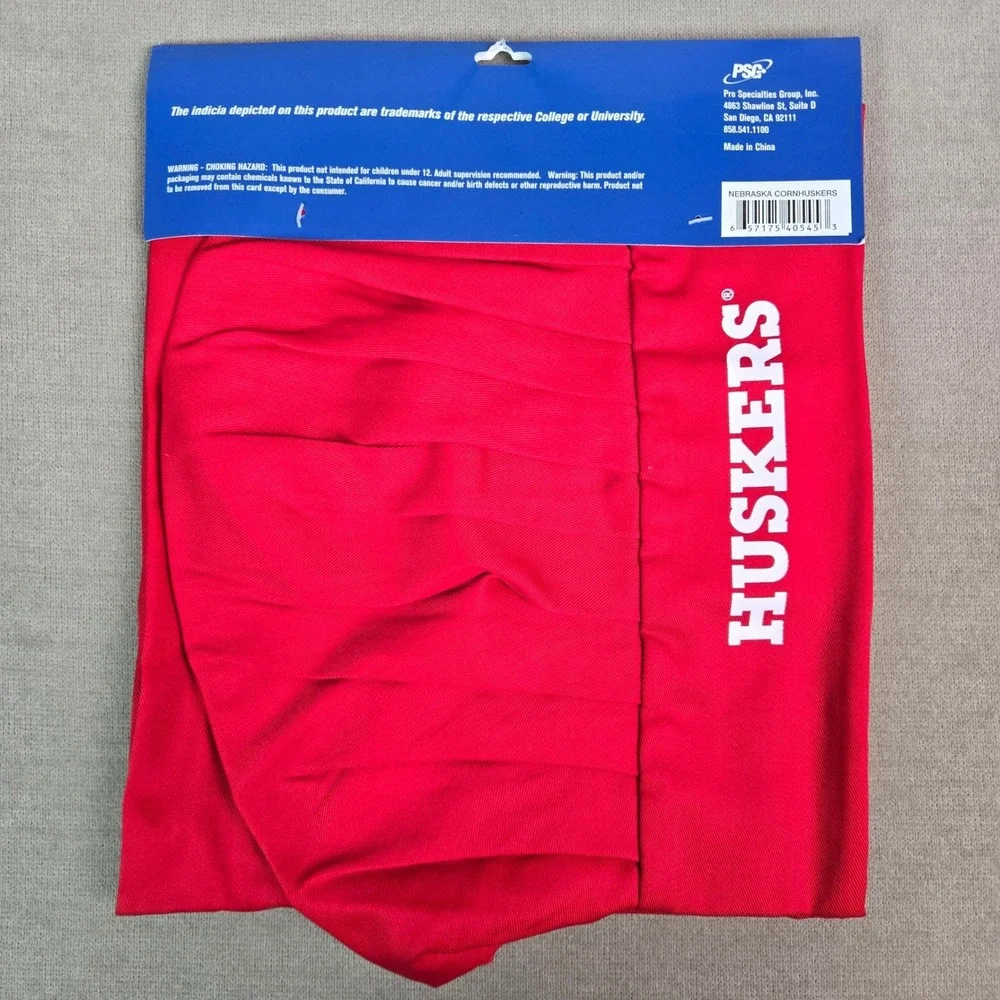Nebraska Cornhuskers College Team Apron Chef Hat Set Red White N Logo‎